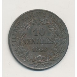 Concours 10 Centimes - 1848 Paris - Essai de Moullé - SUP 2