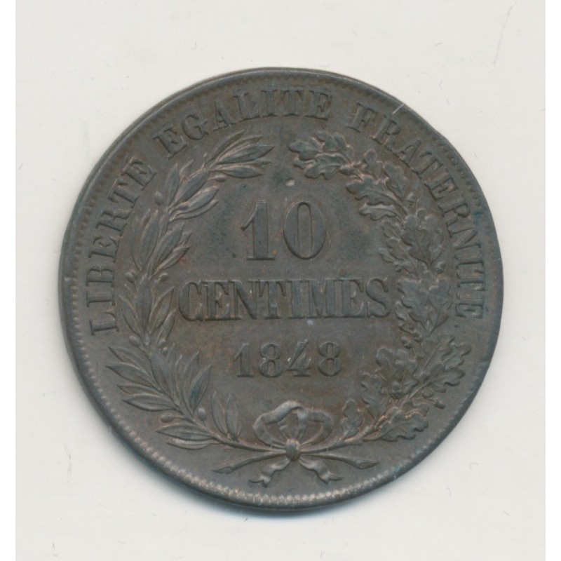 Concours 10 Centimes - 1848 Paris - Essai de Moullé - SUP