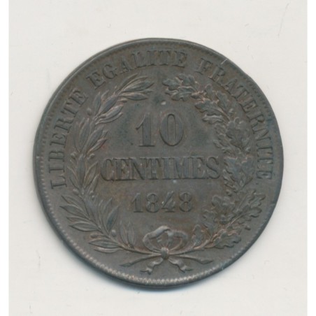 Concours 10 Centimes - 1848 Paris - Essai de Moullé - SUP