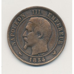 10 Centimes - 1854 W Lille - Napoléon III Tête nue - TB