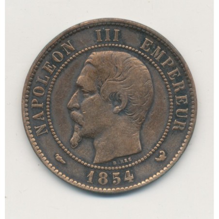 10 Centimes - 1854 W Lille - Napoléon III Tête nue - TB