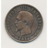 10 Centimes - 1854 W Lille - Napoléon III Tête nue - TB