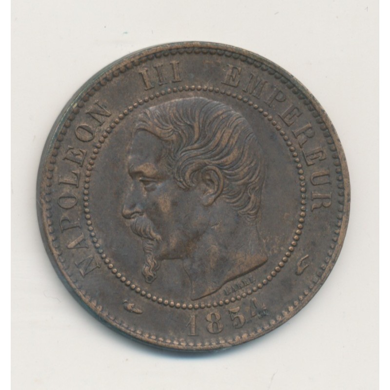 10 Centimes - 1854 A Paris - Napoléon III Tête nue - TTB
