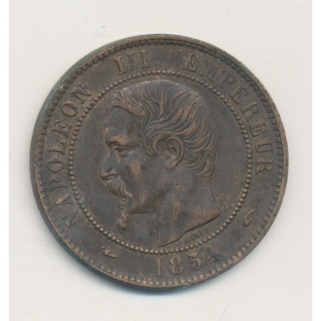 10 Centimes - 1854 A Paris - Napoléon III Tête nue - TTB