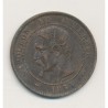 10 Centimes - 1854 A Paris - Napoléon III Tête nue - TTB