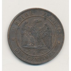 10 Centimes - 1854 A Paris - Napoléon III Tête nue - TTB 2