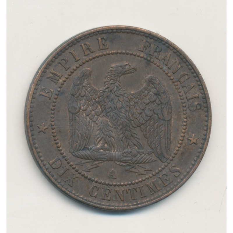 10 Centimes - 1854 A Paris - Napoléon III Tête nue - TTB