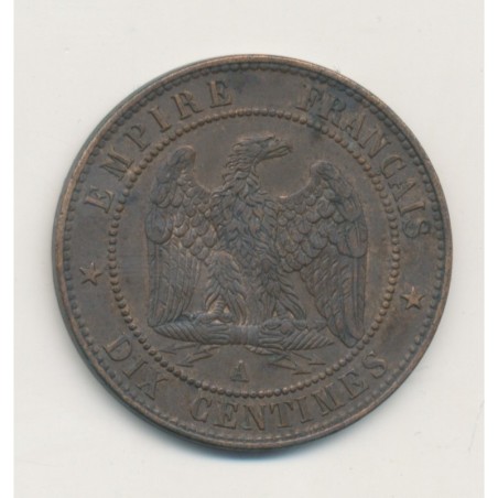 10 Centimes - 1854 A Paris - Napoléon III Tête nue - TTB