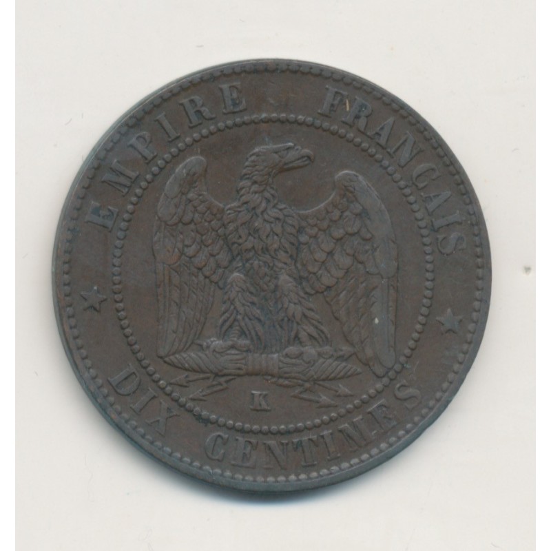10 Centimes - 1856 K Bordeaux - Napoléon III Tête nue - TB