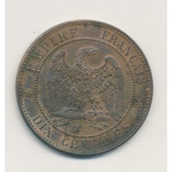 10 Centimes - 1862 A paris - Napoléon III Tête laurée - TTB 2
