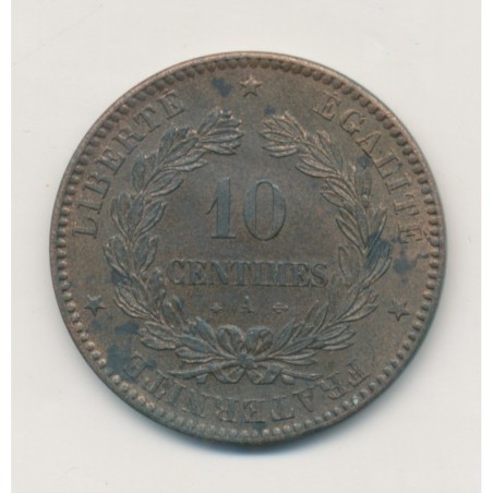 10 Centimes Cérès - 1871 A Paris - bronze - TTB+