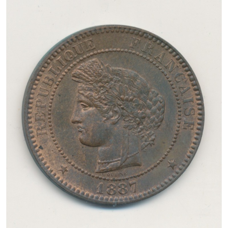 10 Centimes Cérès - 1887 A Paris - bronze - SUP+
