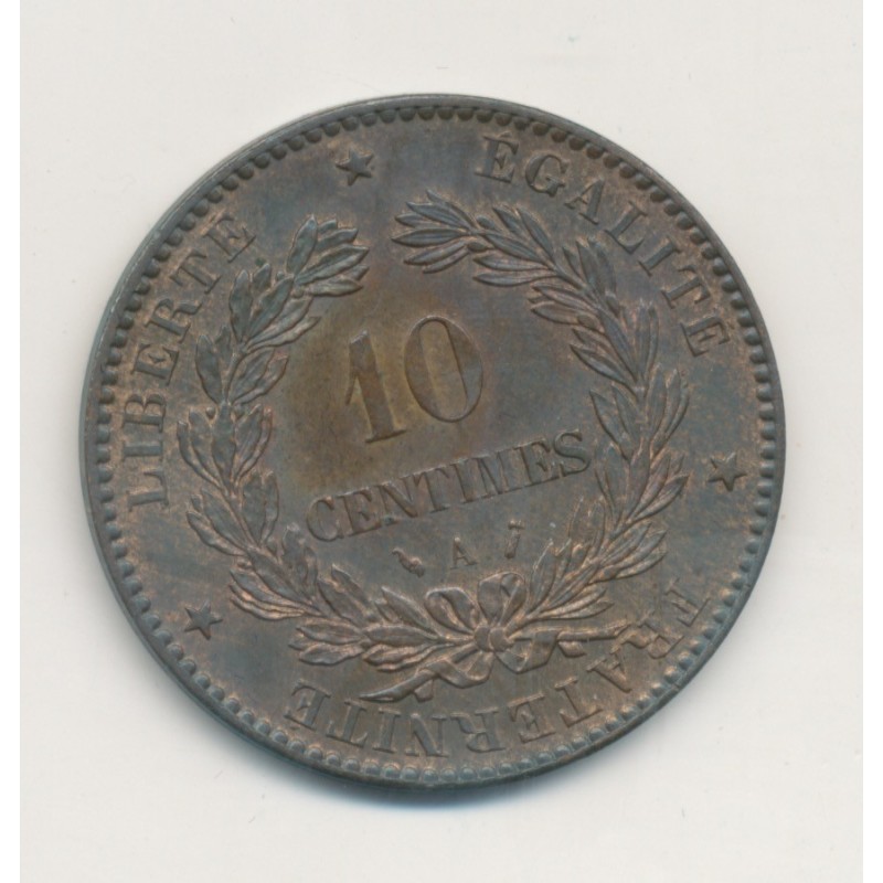 10 Centimes Cérès - 1887 A Paris - bronze - SUP+