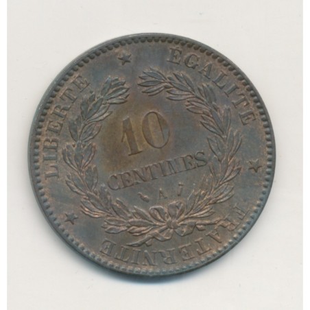 10 Centimes Cérès - 1887 A Paris - bronze - SUP+