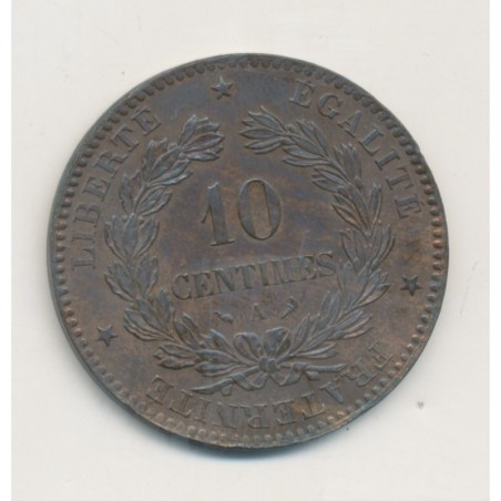 10 Centimes Cérès - 1898 A Paris - bronze - SUP+