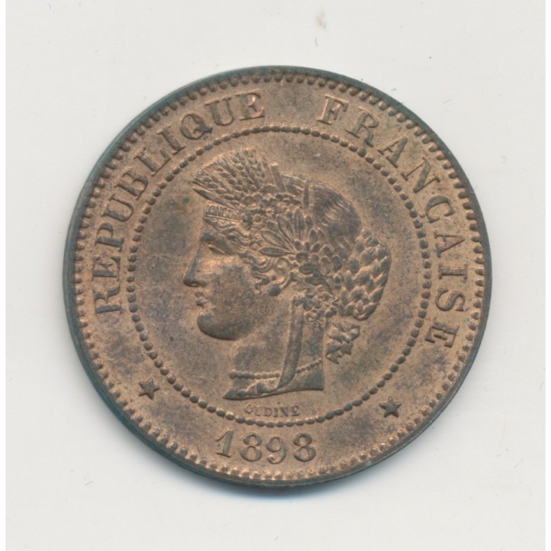 5 Centimes - 1898 A Paris - Cérès - SUP+
