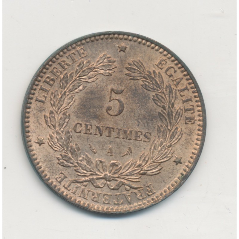 5 Centimes - 1898 A Paris - Cérès - SUP+