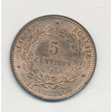 5 Centimes - 1898 A Paris - Cérès - SUP+