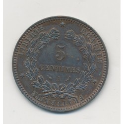 5 Centimes - 1898 A Paris - Cérès - SUP 2
