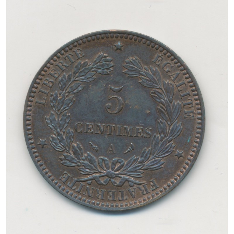 5 Centimes - 1898 A Paris - Cérès - SUP