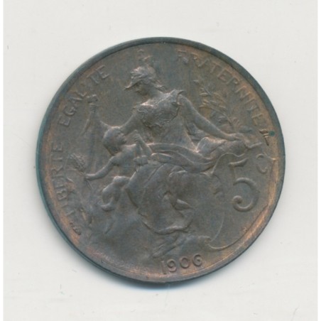 5 Centimes Dupuis - 1906 - bronze - SUP 