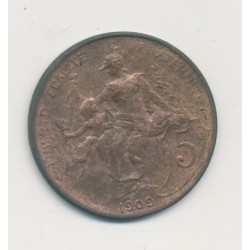 5 Centimes Dupuis - 1909 - bronze - TTB+ 