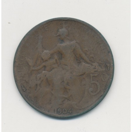 5 Centimes Dupuis - 1904 - bronze - TB