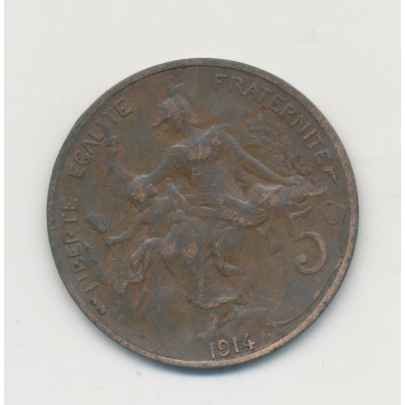 5 Centimes Dupuis - 1914 - bronze - TTB
