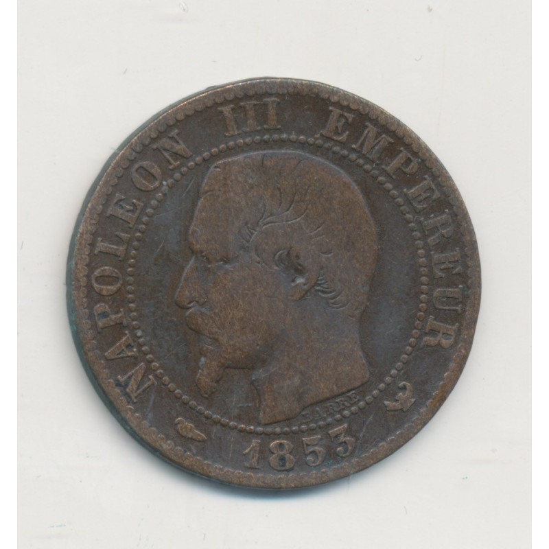 Module 5 Centimes - Visite Impériale à Lille - 1853 - Napoléon III - bronze - B/TB