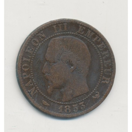 Module 5 Centimes - Visite Impériale à Lille - 1853 - Napoléon III - bronze - B/TB