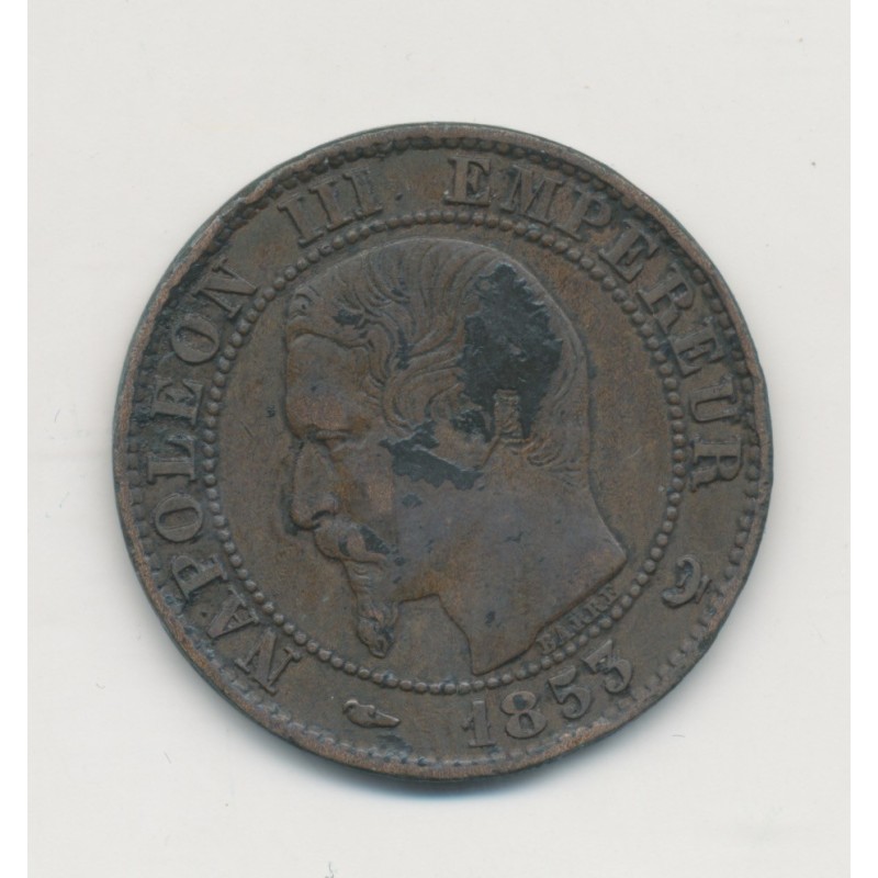 Module 5 Centimes - Visite Impériale à Lille - 1853 - Napoléon III - bronze - TB