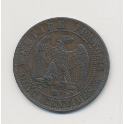 5 Centimes - 1853 BB Strasbourg - Napoléon III Tête nue - TB+ 2