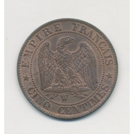 5 Centimes - 1854 W Lille - Napoléon III Tête nue - TTB+