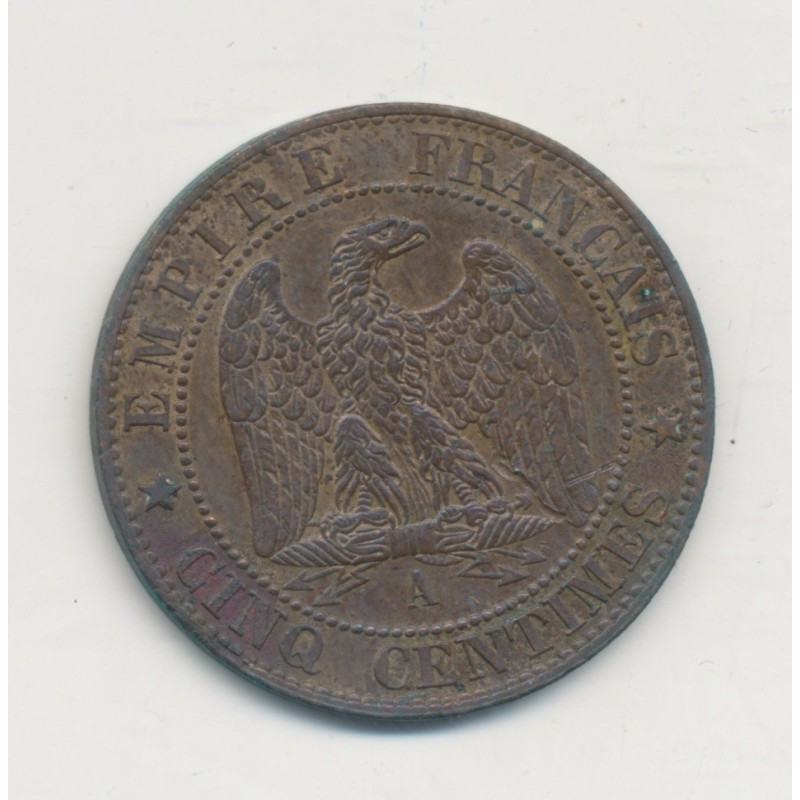 5 Centimes - 1862 A Paris - Napoléon III Tête laurée - TB+