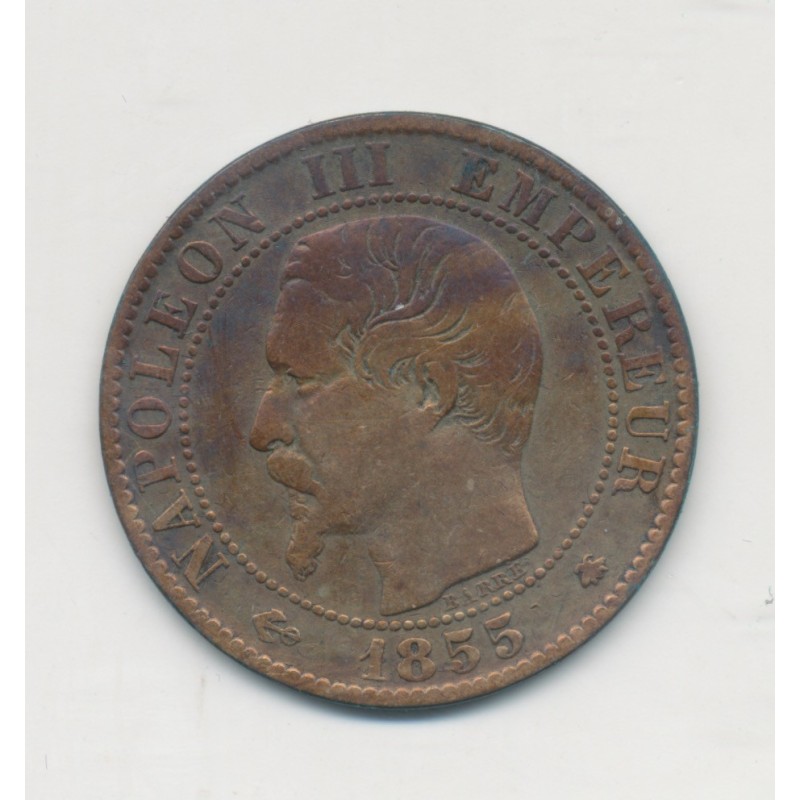 5 Centimes - 1855 BB Strasbourg - Napoléon III Tête nue - TB