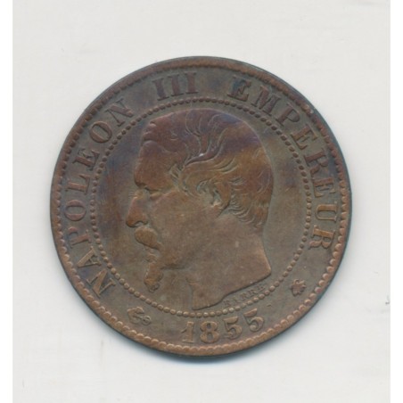 5 Centimes - 1855 BB Strasbourg - Napoléon III Tête nue - TB