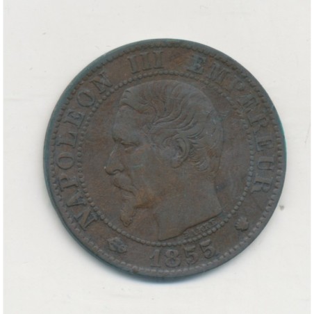 5 Centimes - 1855 MA Marseille ( ancre ) - Napoléon III Tête nue - TB