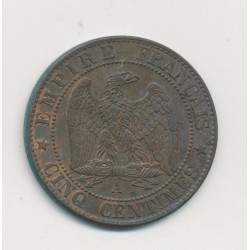 5 Centimes - 1861 A Paris - Napoléon III Tête laurée - SUP+ 2