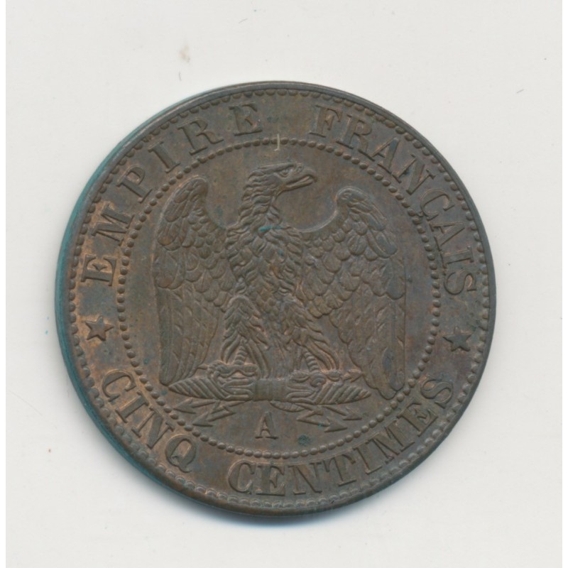 5 Centimes - 1861 A Paris - Napoléon III Tête laurée - SUP+