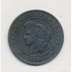 5 Centimes - 1871 K Bordeaux - Cérès - TTB+