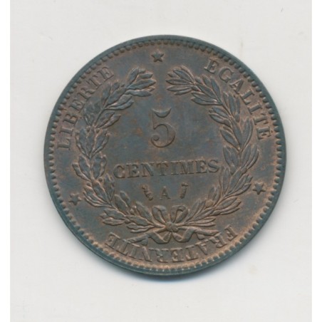 5 Centimes - 1884 A Paris - Cérès - SUP+