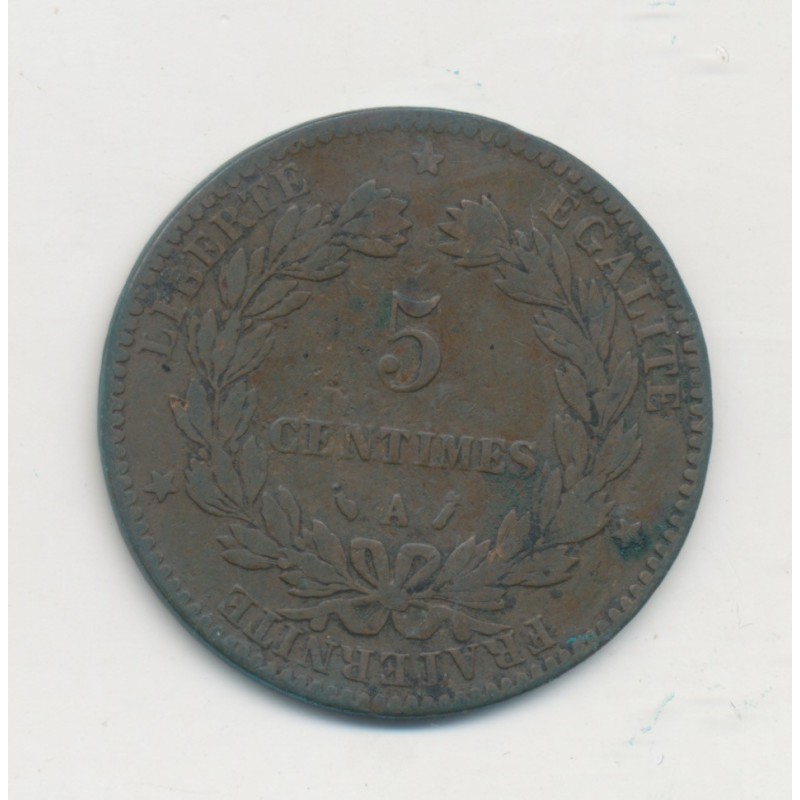 5 Centimes - 1886 A Paris - Cérès - TB