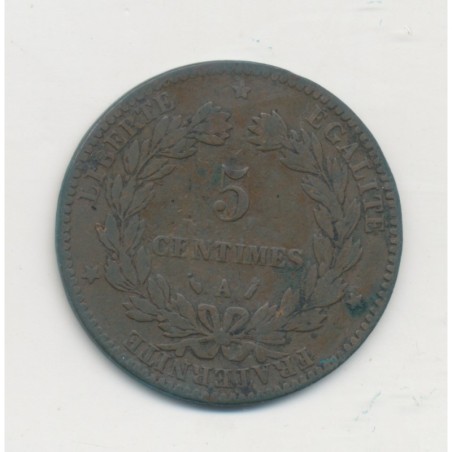 5 Centimes - 1886 A Paris - Cérès - TB