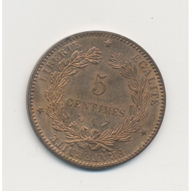 5 Centimes - 1890 A Paris - Cérès - SUP+