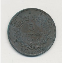 5 Centimes - 1896 A Paris ( faisceau) - Cérès - TTB 2