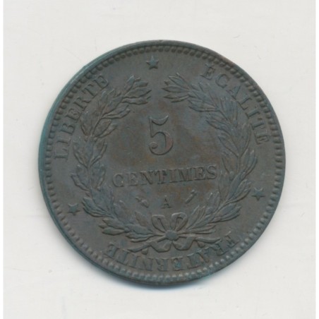 5 Centimes - 1896 A Paris ( faisceau) - Cérès - TTB