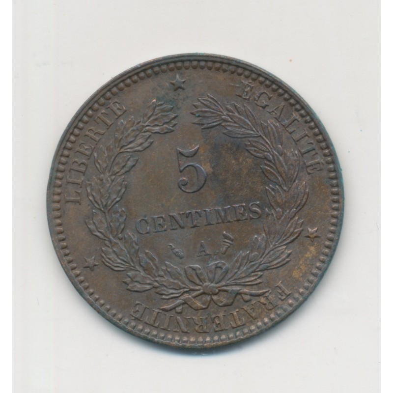 5 Centimes - 1896 A Paris (torche) - Cérès - TTB+