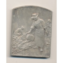 Médaille - Plaquette thème agriculture - bronze argenté - TTB