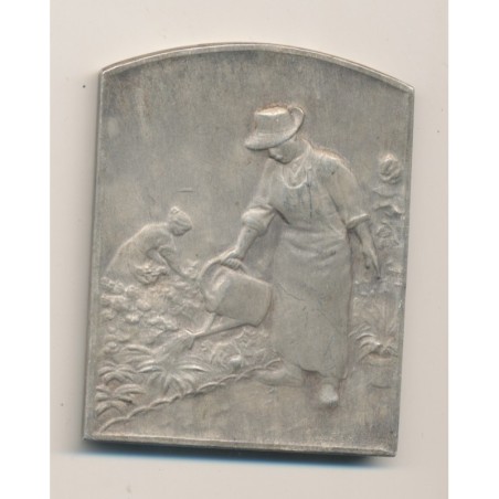 Médaille - Plaquette thème agriculture - bronze argenté - TTB