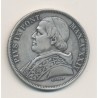 Vatican - 5 Lire 1870 R Rome - XXIV - argent - TTB